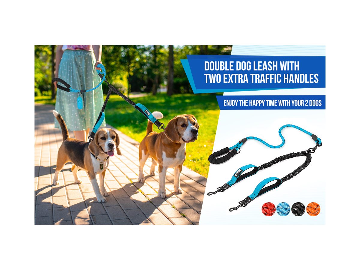 Tangle-Free Dual Dog Leash store 017 sku 3 3