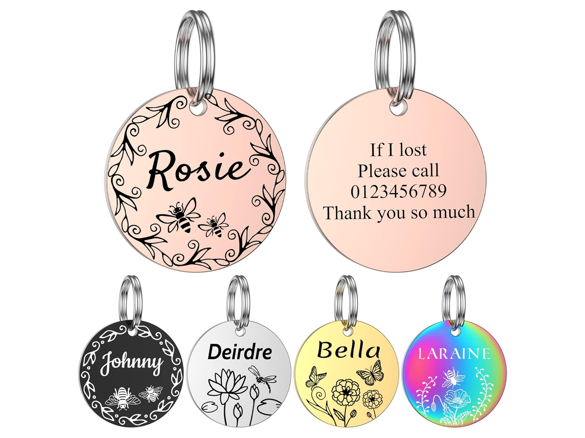 Engravable Pet ID Tag store 017 sku 7 variant circle