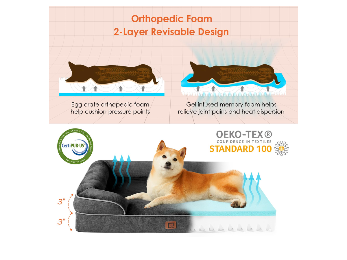 Memory Foam Pet Bed store 017 sku 8 variant m