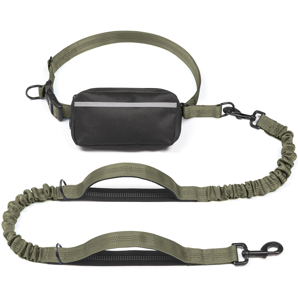 Decorative Hands Free Dog Leash - Navy